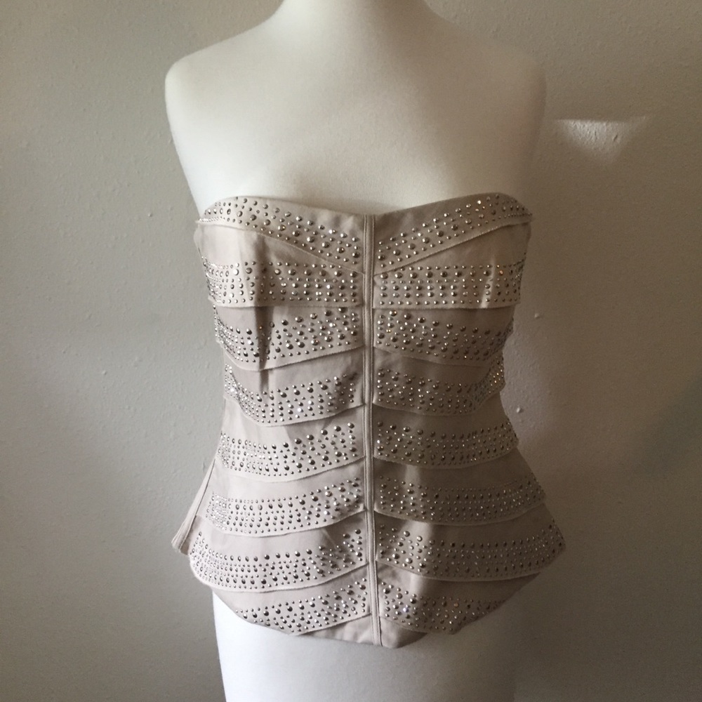 Tan Corset Top Size 10